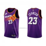 Maglia Phoenix Suns Cameron Johnson #23 Classic 2022-23 Viola