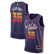 Maglia Phoenix Suns Kevin Durant #35 Citta 2023-24 Viola