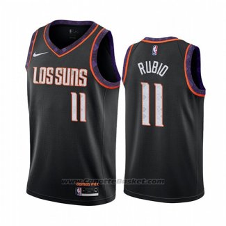 Maglia Phoenix Suns Ricky Rubio #11 Citta Nero