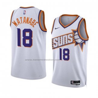 Maglia Phoenix Suns Yuta Watanabe #18 Association 2023-24 Bianco