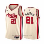 Maglia Portland Trail Blazers Hassan Whiteside #21 Citta Crema