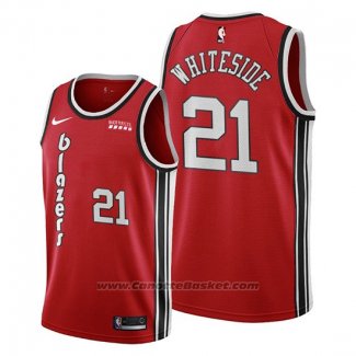 Maglia Portland Trail Blazers Hassan Whiteside #21 Classic Edition Rosso