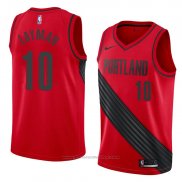 Maglia Portland Trail Blazers Jake Layman #18 Statement 2018 Rosso