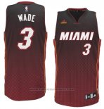 Maglia Risuonare Moda Miami Heat Dwyane Wade #3 Rosso