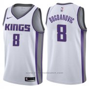 Maglia Sacramento Kings Bogdan Bogdanovic #8 Association 2017-18 Bianco