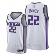 Maglia Sacramento Kings Richaun Holmes #22 Association Bianco