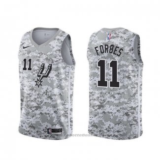 Maglia San Antonio Spurs Bryn Forbes #11 Earned Camuffamento