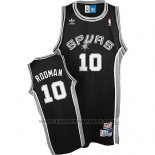 Maglia San Antonio Spurs Dennis Rodman #10 Retro Nero