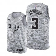 Maglia San Antonio Spurs Keldon Johnson #3 Earned 2019-20 Camuflaje