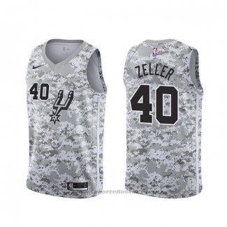 Maglia San Antonio Spurs Tyler Zeller #40 Earned Camuffamento