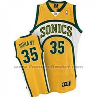 Maglia Seattle SuperSonics Kevin Durant #35 Historic Giallo