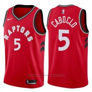 Maglia Toronto Raptors Bruno Caboclo #5 Icon 2017-18 Rosso