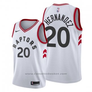 Maglia Toronto Raptors Dewan Hernandez #20 Association Bianco