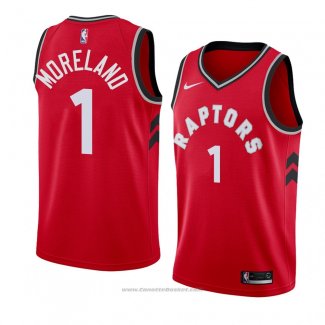 Maglia Toronto Raptors Eric Moreland #1 Icon 2018 Rosso