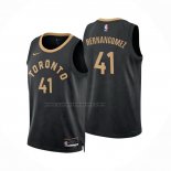 Maglia Toronto Raptors Juancho Hernangomez #41 Citta 2022-23 Nero