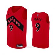 Maglia Toronto Raptors Serge Ibaka #9 Icon 2020-21 Rosso