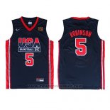 Maglia USA 1992 David Robinson #5 Nero