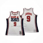 Maglia USA 1992 Michael Jordan No 9 Bianco1