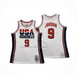 Maglia USA 1992 Michael Jordan No 9 Bianco1