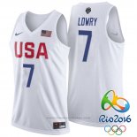 Maglia USA 2016 Kyle Lowry #7 Bianco