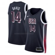 Maglia USA 2024 Anthony Davis #14 Blu