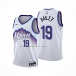 Maglia Utah Jazz Ace Bailey No 19 Association 2025-26 Bianco