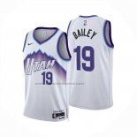 Maglia Utah Jazz Ace Bailey No 19 Association 2025-26 Bianco