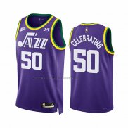 Maglia Utah Jazz Celebrating #50 Classic 2023-24 Viola