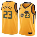 Maglia Utah Jazz Royce O'neale #23 Statement 2018 Giallo