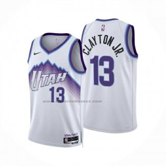 Maglia Utah Jazz Walter Clayton Jr No 13 Association 2025-26 Bianco