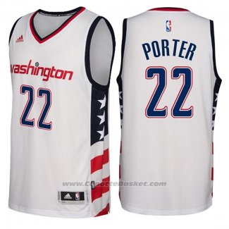 Maglia Washington Wizards Otto Porter #22 2016-17 Bianco