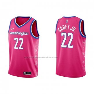 Maglia Washington Wizards Vernon Carey JR. #22 Citta 2022-23 Rosa