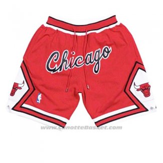 Pantaloncini Chicago Bulls Just Don Rosso2