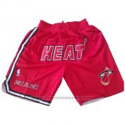 Pantaloncini Miami Heat Just Don Rosso