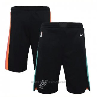 Pantaloncini San Antonio Spurs Citta 2020-21 Nero