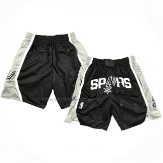 Pantaloncini San Antonio Spurs Just Don Nero Grigio