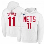 Felpa con Cappuccio Brooklyn Nets Kyrie Irving Classic 2022-23 Bianco