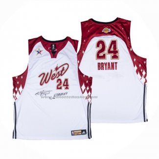 Maglia All Star 2007 Los Angeles Lakers Kobe Bryant NO 24 Bianco