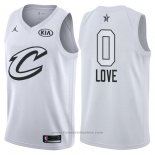 Maglia All Star 2018 Cleveland Cavaliers Kevin Love #0 Bianco