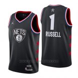 Maglia All Star 2019 Brooklyn Nets Dangelo Russell #1 Nero