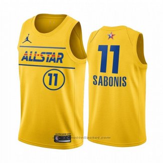 Maglia All Star 2021 Indiana Pacers Domantas Sabonis #11 Or