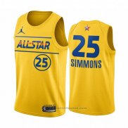 Maglia All Star 2021 Philadelphia 76ers Ben Simmons #25 Or