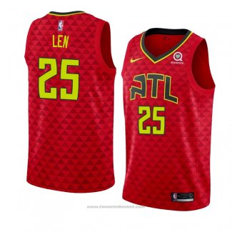 Maglia Atlanta Hawks Alex Len #25 Statement 2018-19 Rosso