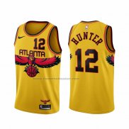 Maglia Atlanta Hawks De'andre Hunter NO 12 Citta 2021-22 Giallo