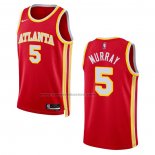 Maglia Atlanta Hawks Dejounte Murray #5 Icon 2022-23 Rosso