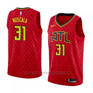 Maglia Atlanta Hawks Mike Muscala #31 Statement 2018 Rosso