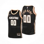 Maglia Bambino Atlanta Hawks Personalizzate Citta 2025-26 Nero