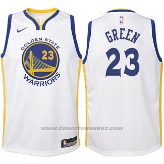 Maglia Bambino Golden State Warriors Draymond Green #23 2017-18 Bianco