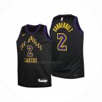 Maglia Bambino Los Angeles Lakers Jarred Vanderbilt No 2 Citta 2025-26 Nero