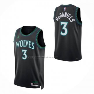 Maglia Bambino Minnesota Timberwolves Jaden Mcdaniels No 3 Statement 2026-27 Nero